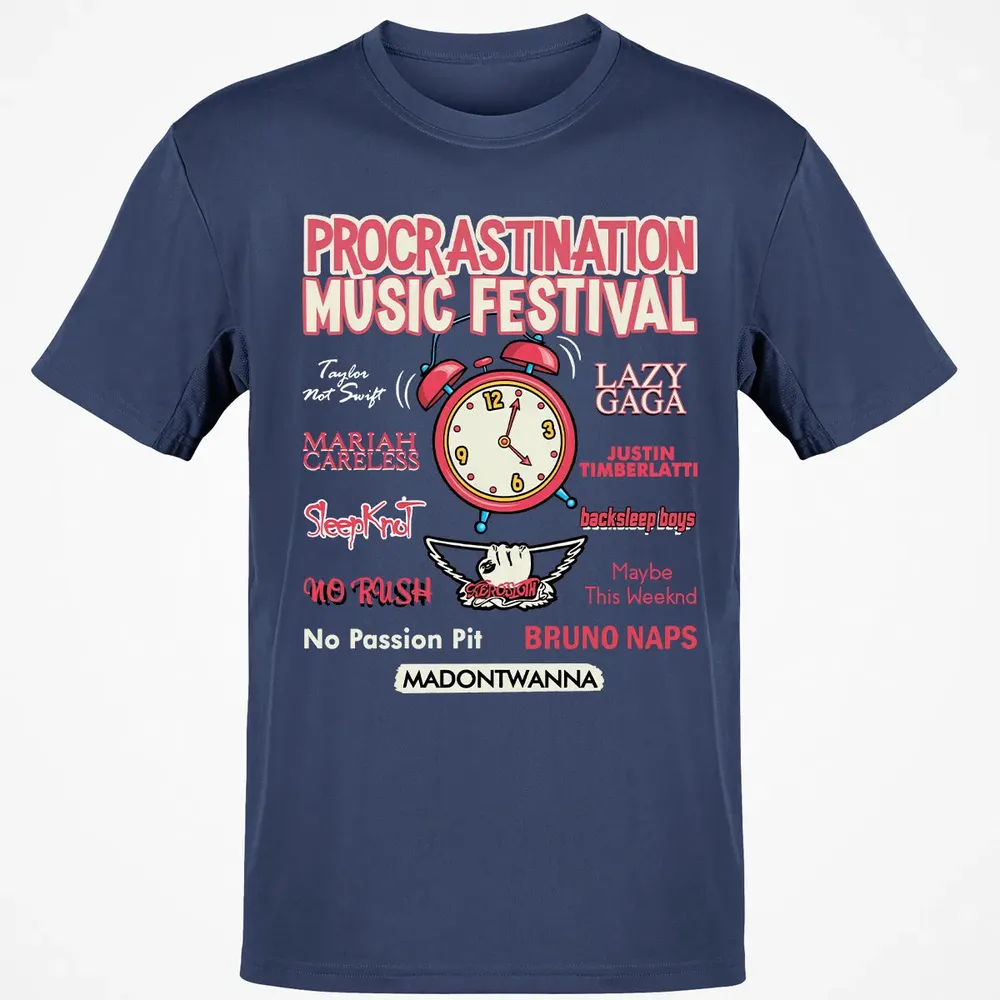 Procastination Music Festival Classic Unisex T-Shirt - 8