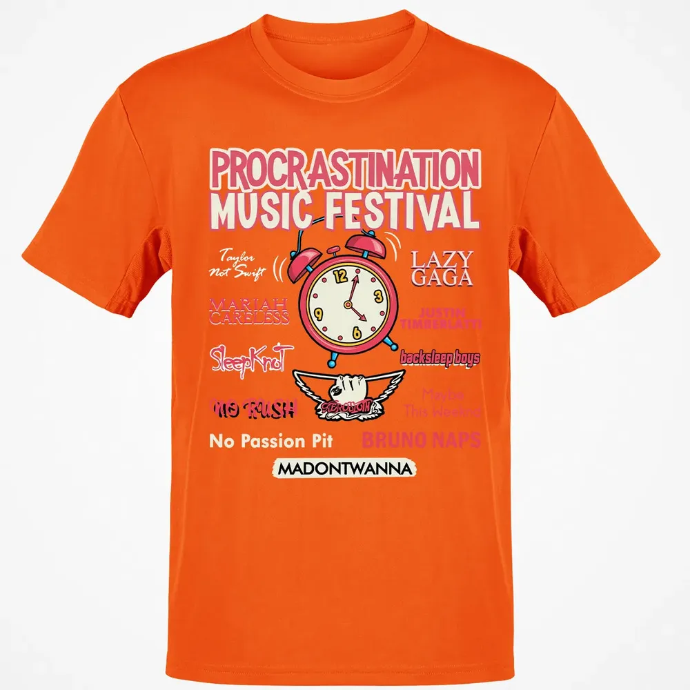 Procastination Music Festival Classic Unisex T-Shirt - 9