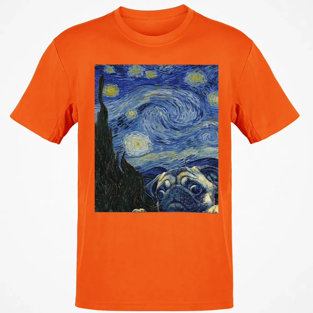 Pug Starry Night Classic Unisex T-Shirt - 9