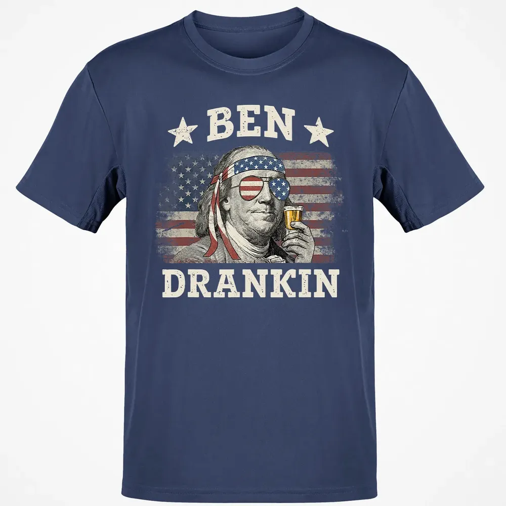 Ben Drankin 4th of July Patriotic Funny Classic Unisex T-Shirt - 8