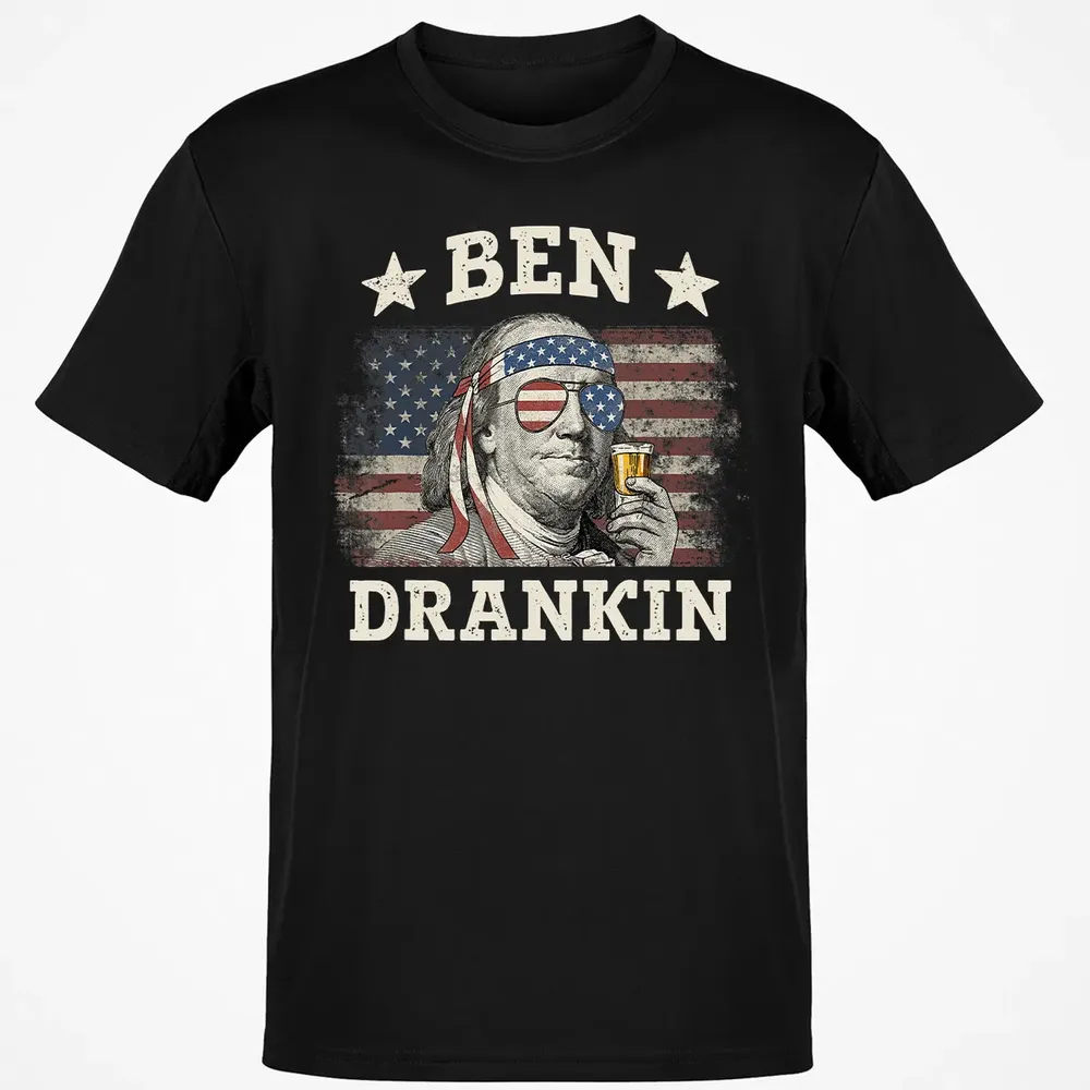 Ben Drankin 4th of July Patriotic Funny Classic Unisex T-Shirt - 2