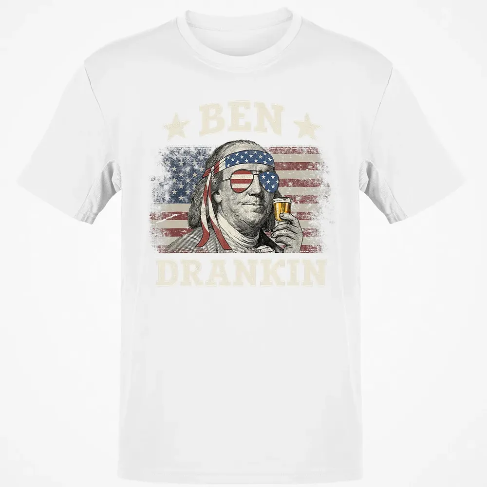 Ben Drankin 4th of July Patriotic Funny Classic Unisex T-Shirt - 13