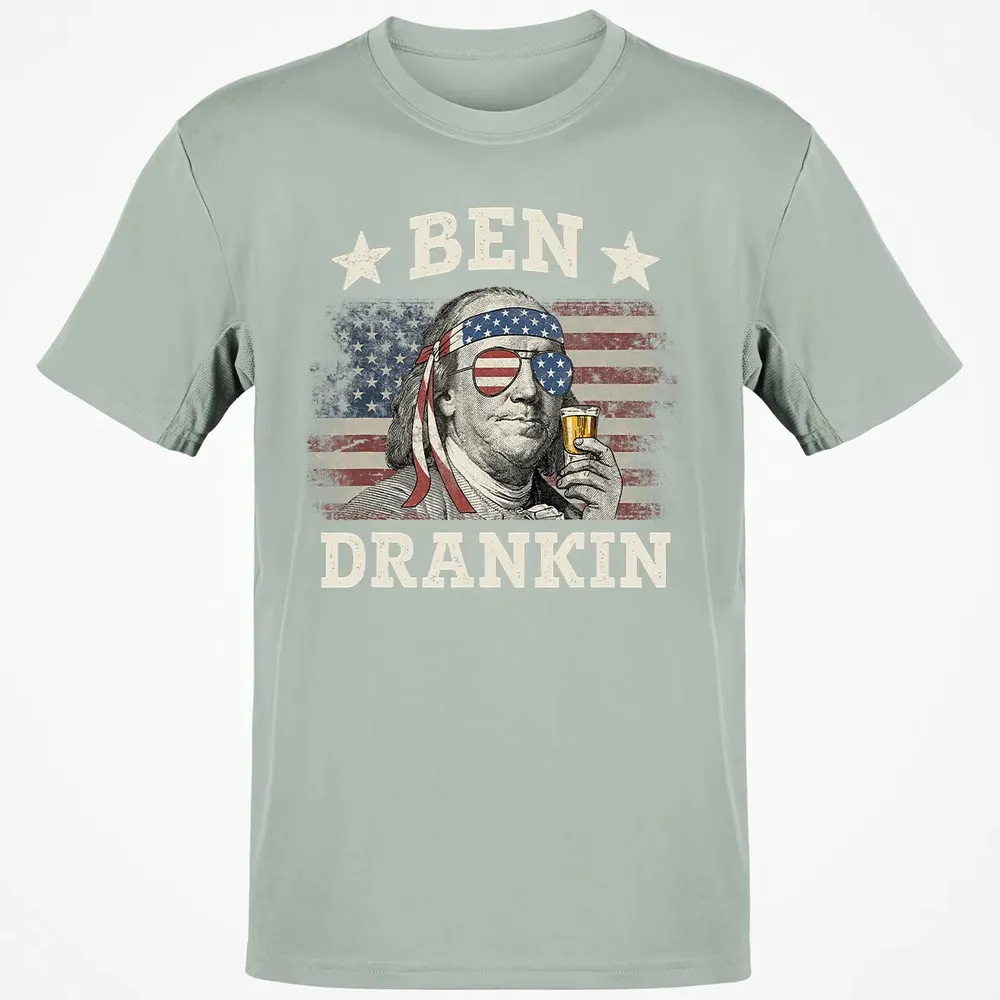 Ben Drankin 4th of July Patriotic Funny Classic Unisex T-Shirt - 3