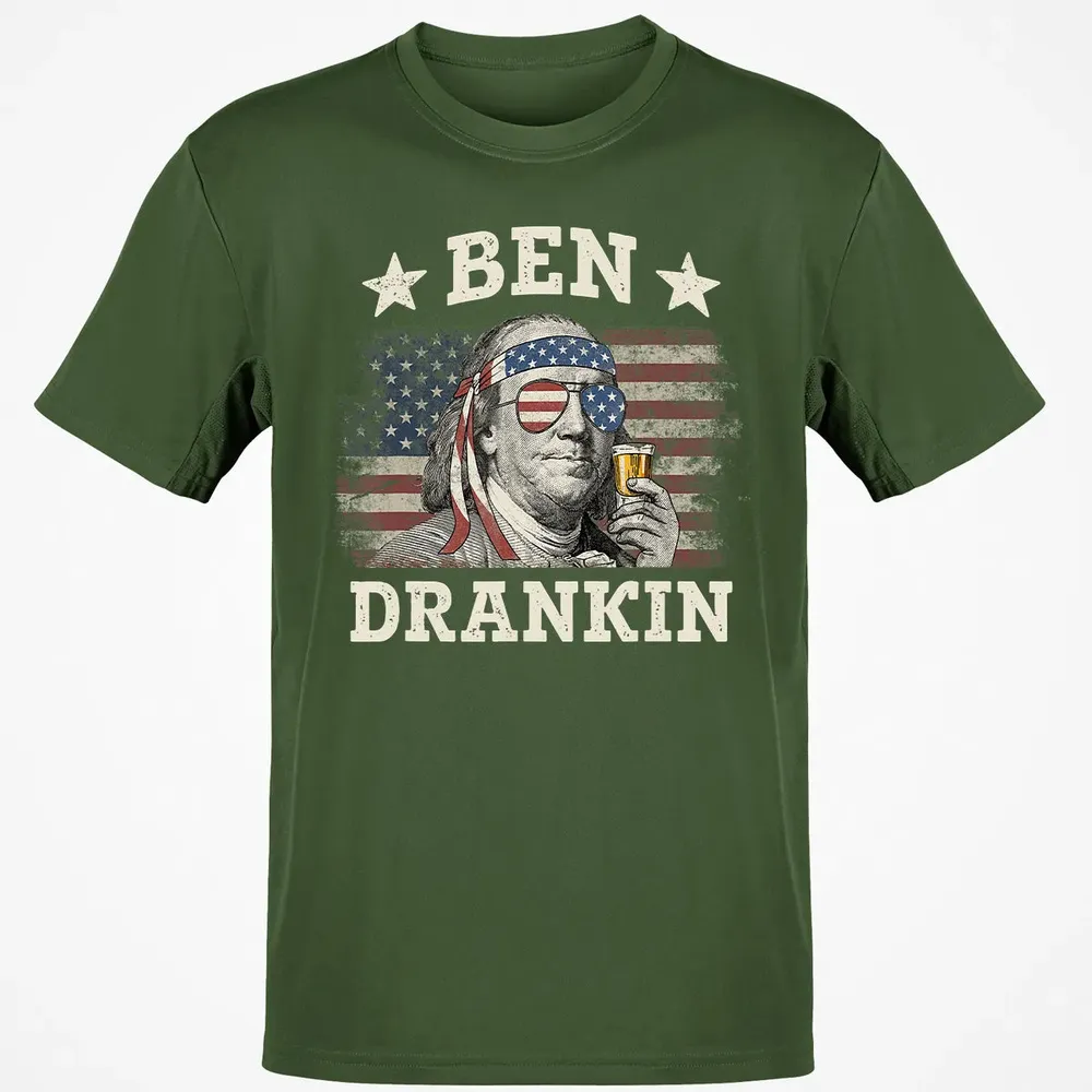 Ben Drankin 4th of July Patriotic Funny Classic Unisex T-Shirt - 7