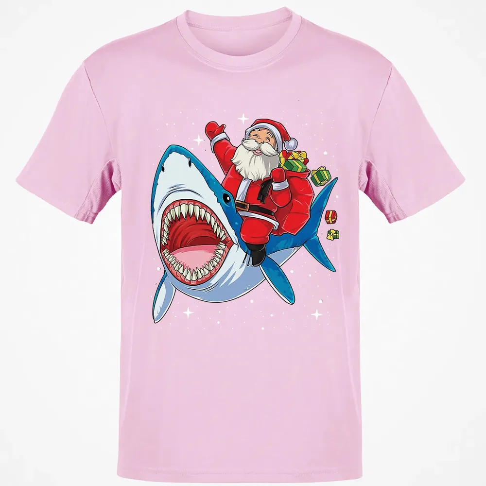 Santa ride shark Classic Unisex T-Shirt - 6