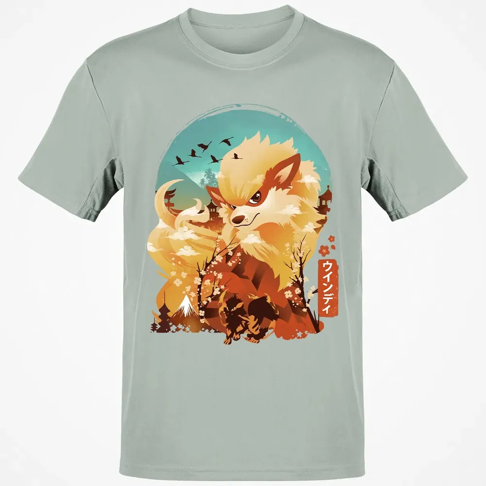 Ukiyo e Fire Monster Classic Unisex T-Shirt - 3