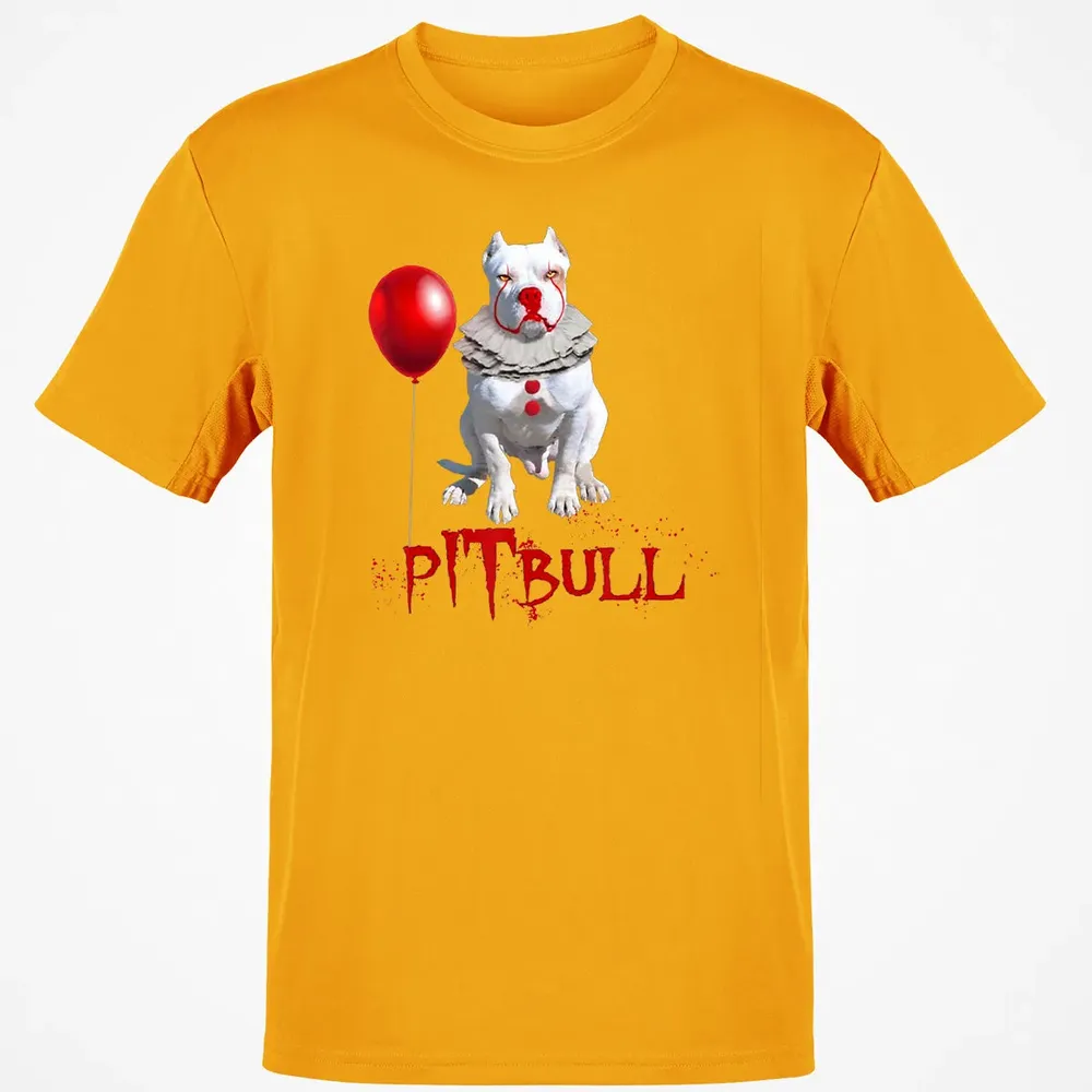 Pitbull IT Clown For Halloween Day Horror  Gift Classic Unisex T-Shirt - 5