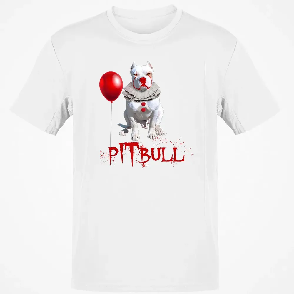 Pitbull IT Clown For Halloween Day Horror  Gift Classic Unisex T-Shirt - 13