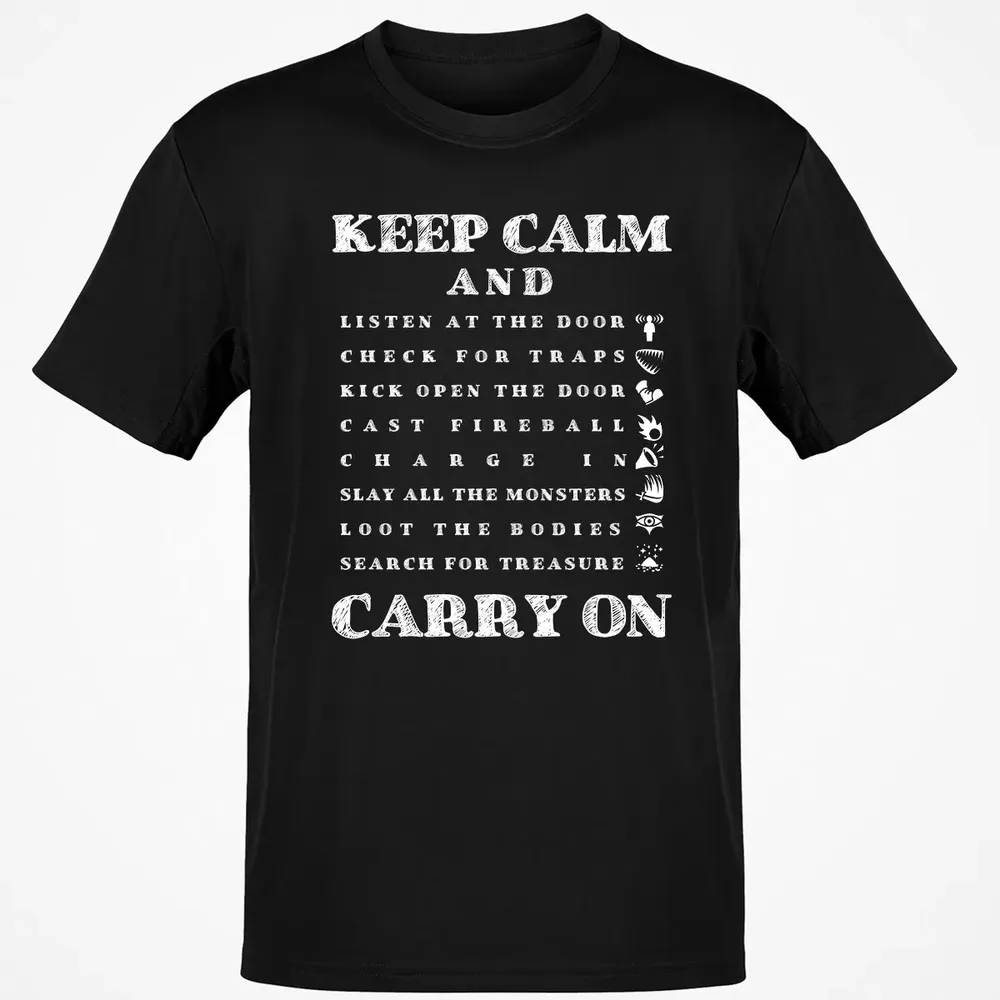 Keep Calm And Carry On Classic Unisex T-Shirt - 2