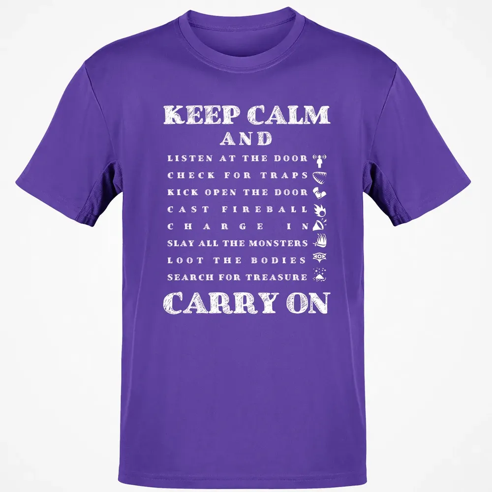 Keep Calm And Carry On Classic Unisex T-Shirt - 10