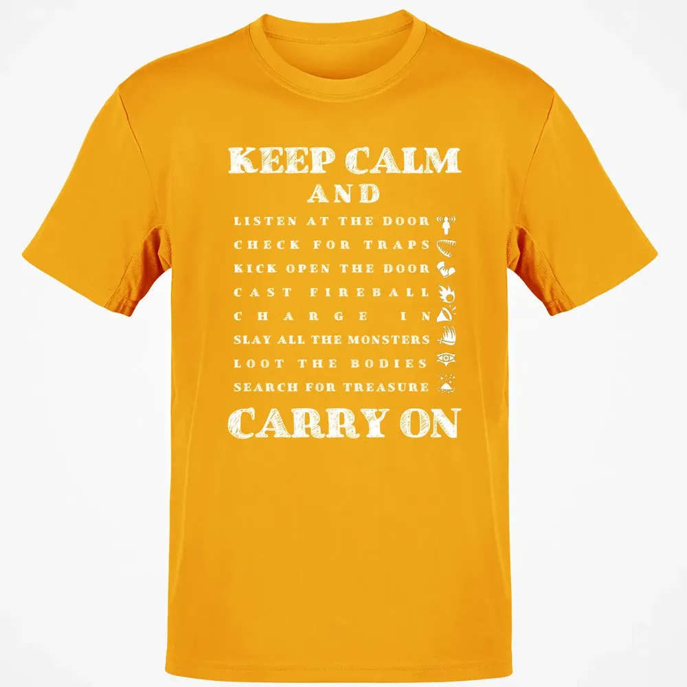 Keep Calm And Carry On Classic Unisex T-Shirt - 5