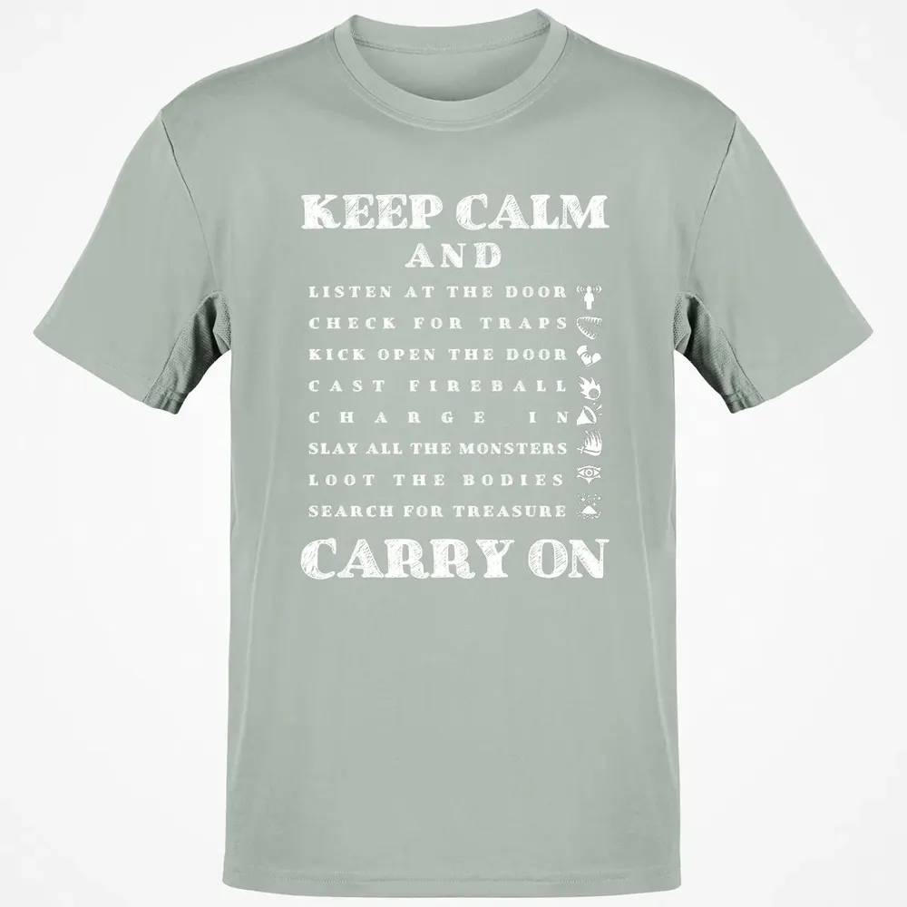Keep Calm And Carry On Classic Unisex T-Shirt - 3