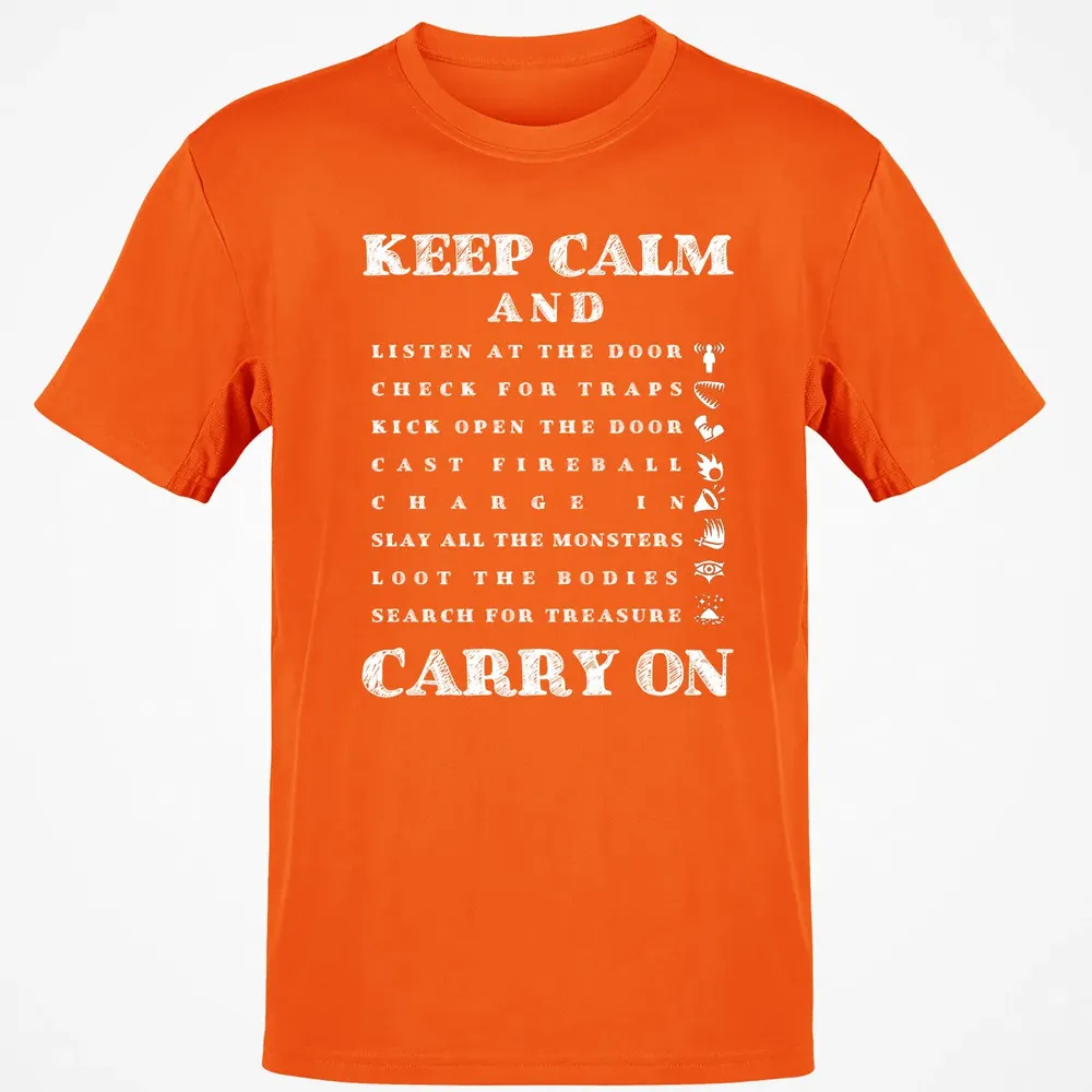 Keep Calm And Carry On Classic Unisex T-Shirt - 9