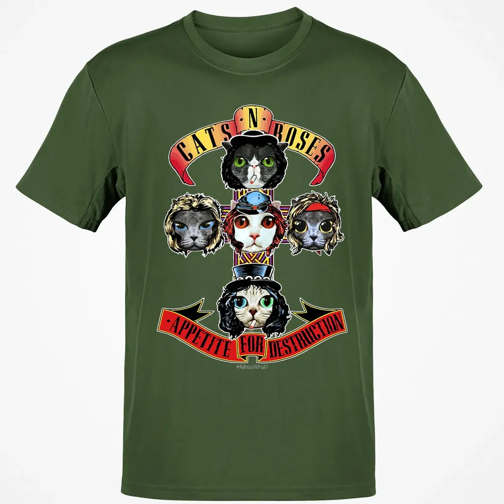 Cats N Roses Classic Unisex T-Shirt - 7