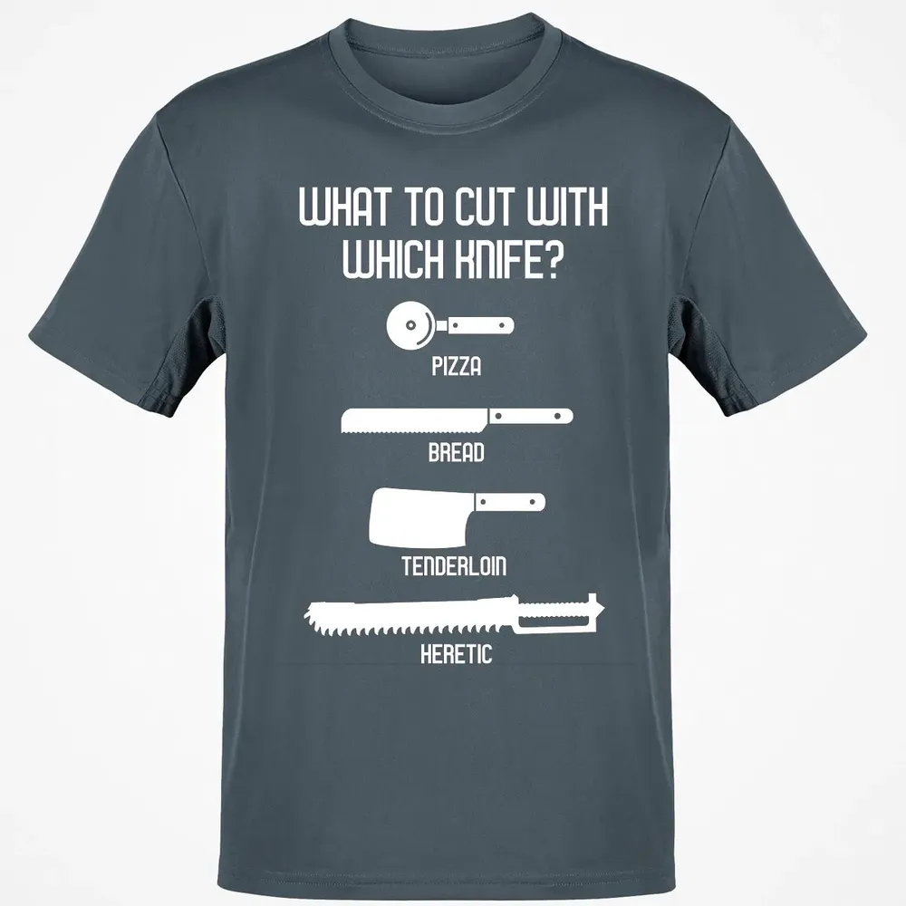 Cut With Which Knife Classic Unisex T-Shirt - 4