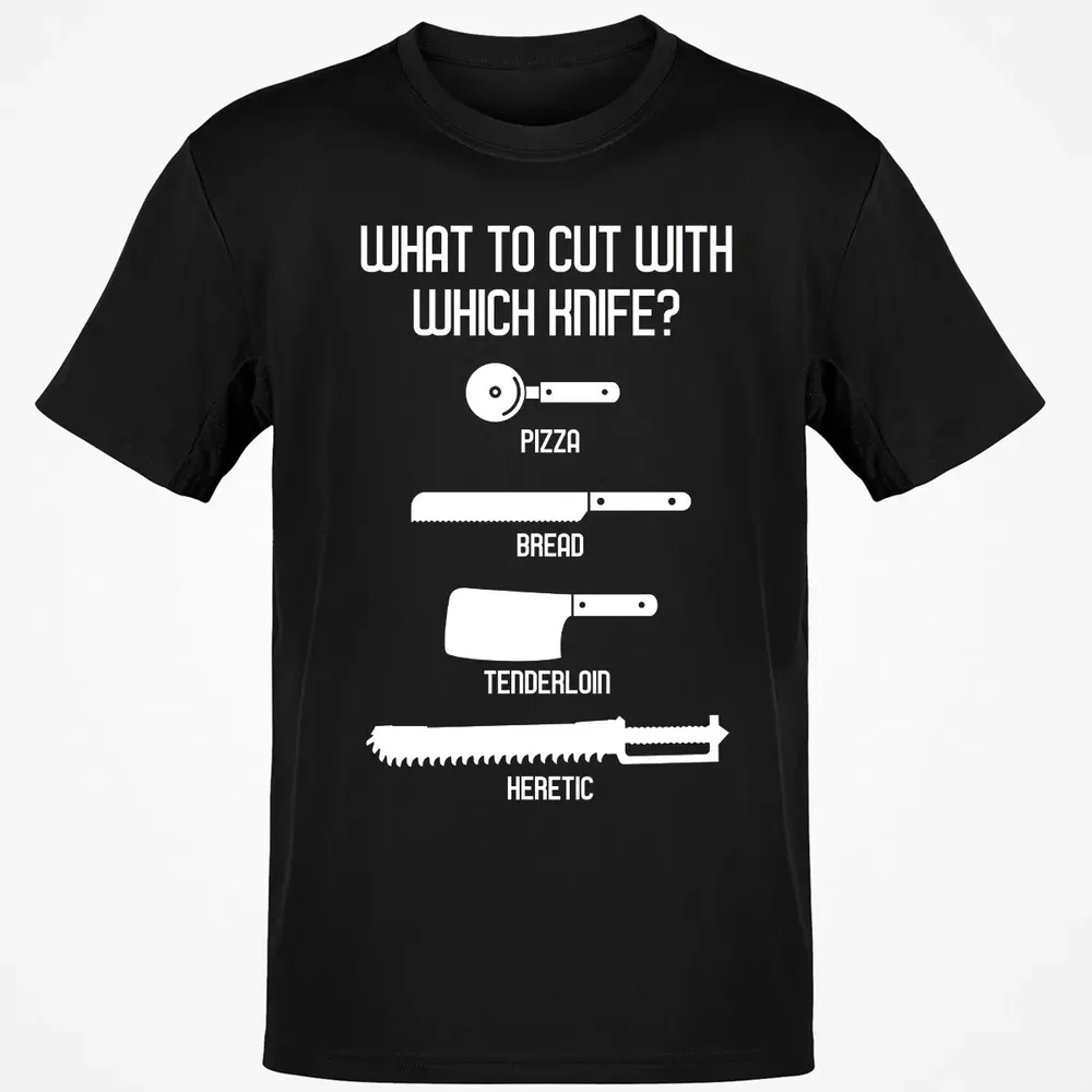 Cut With Which Knife Classic Unisex T-Shirt - 2