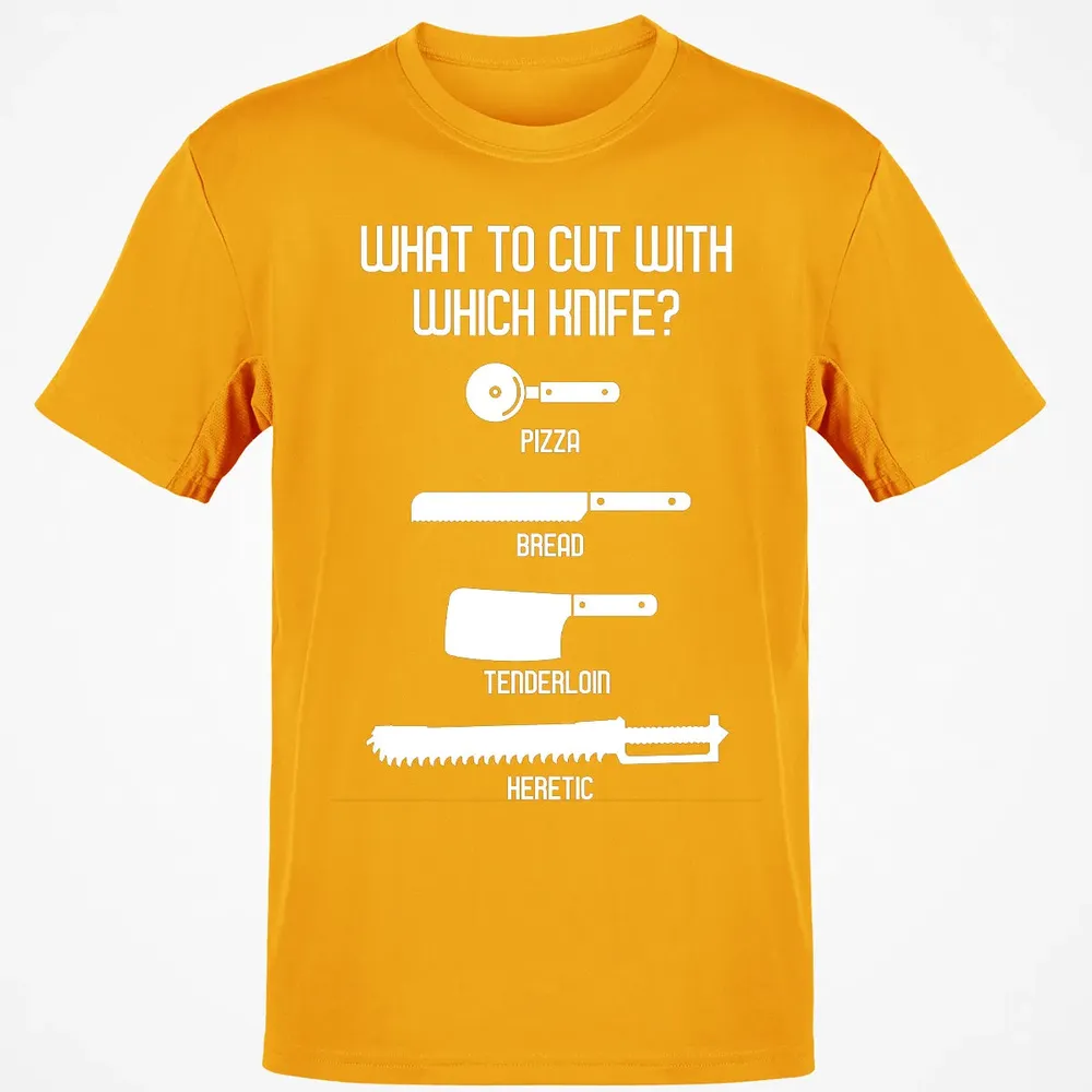 Cut With Which Knife Classic Unisex T-Shirt - 5