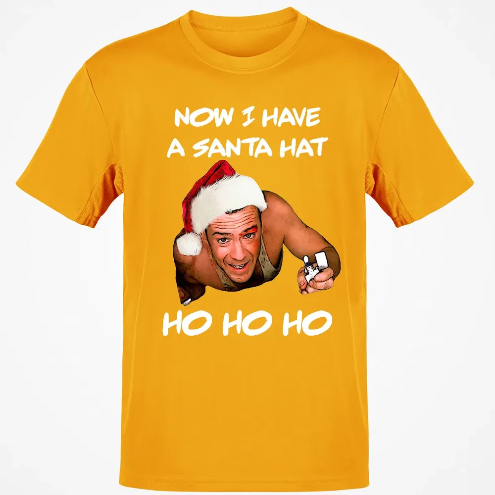Now I Have A Santa Hat Ho-Ho-Ho Classic Unisex T-Shirt - 5