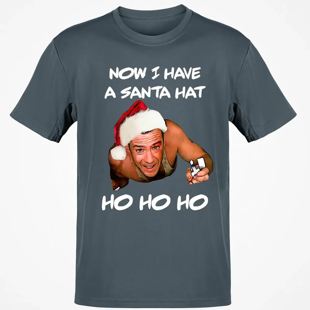 Now I Have A Santa Hat Ho-Ho-Ho Classic Unisex T-Shirt - 4