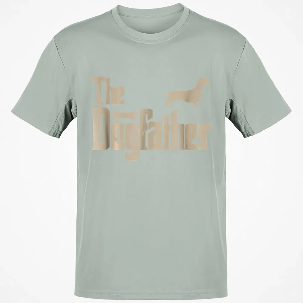 Mens Dachshund Dog Lovers Gifts "The Dogfather" Men  s Classic Unisex T-Shirt - 3