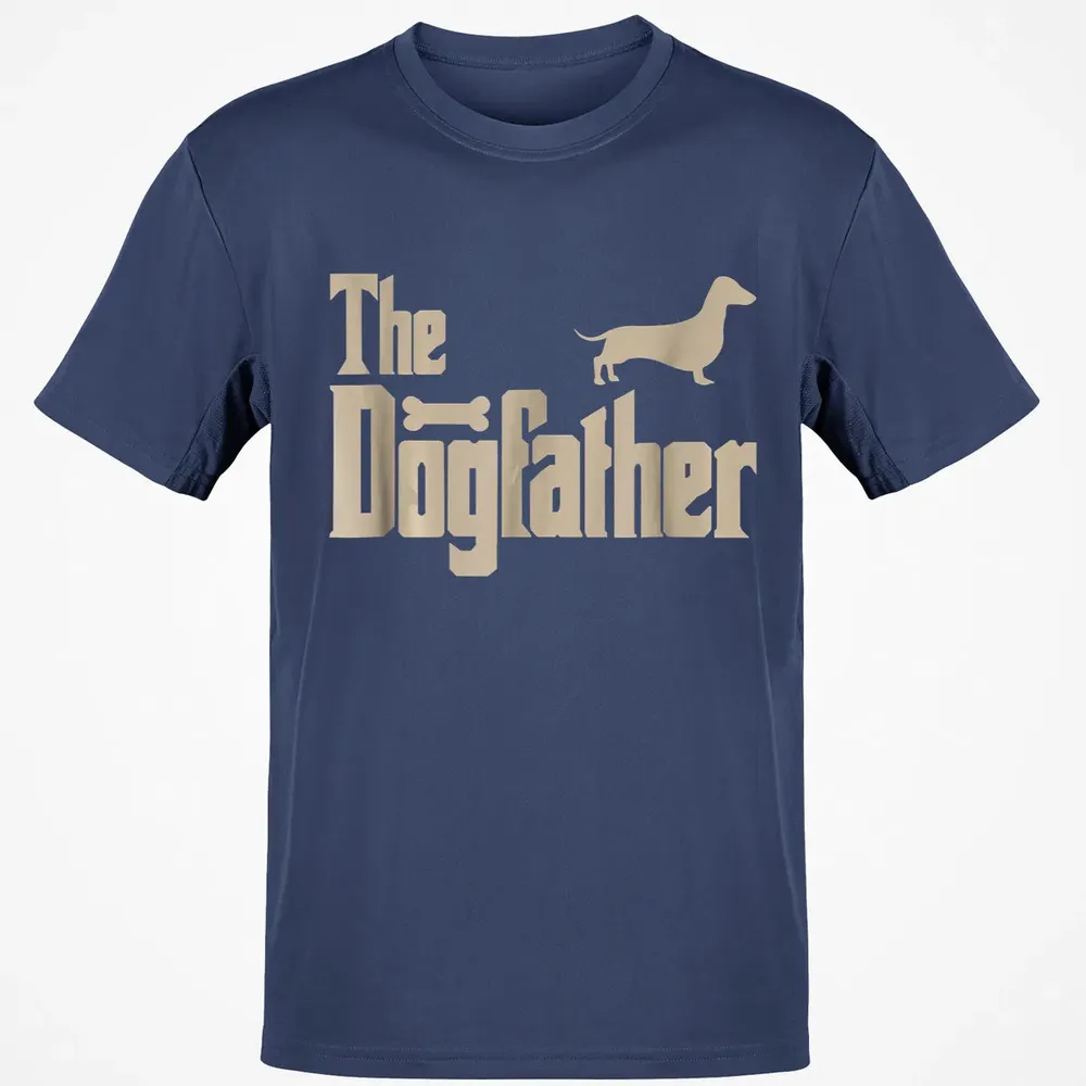 Mens Dachshund Dog Lovers Gifts "The Dogfather" Men  s Classic Unisex T-Shirt - 8