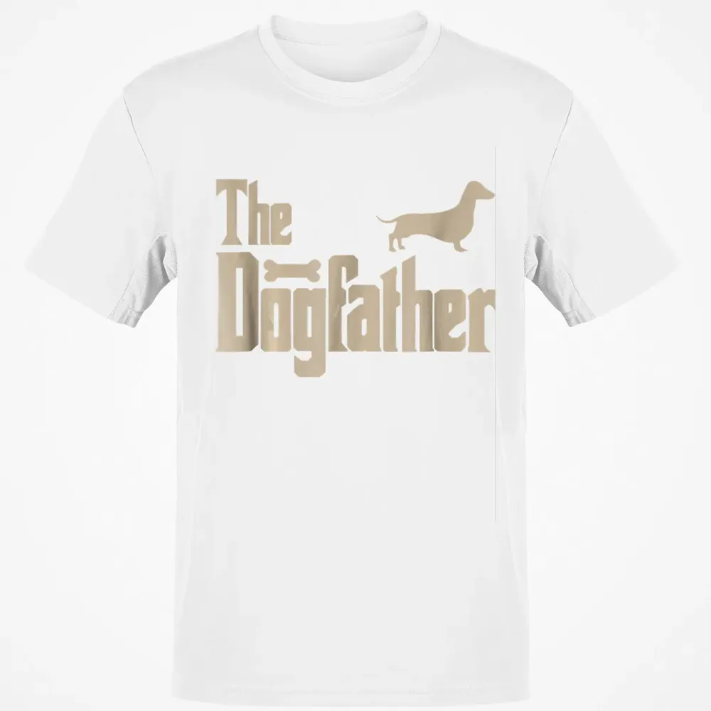 Mens Dachshund Dog Lovers Gifts "The Dogfather" Men  s Classic Unisex T-Shirt - 13