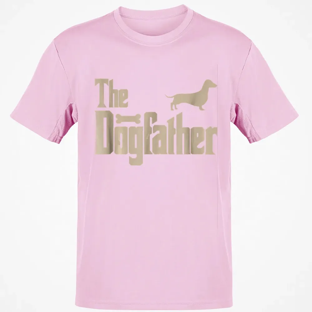Mens Dachshund Dog Lovers Gifts "The Dogfather" Men  s Classic Unisex T-Shirt - 6
