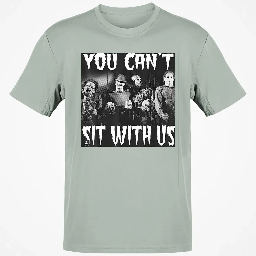 you can't sit with us funny halloween horror Classic Unisex T-Shirt - 3