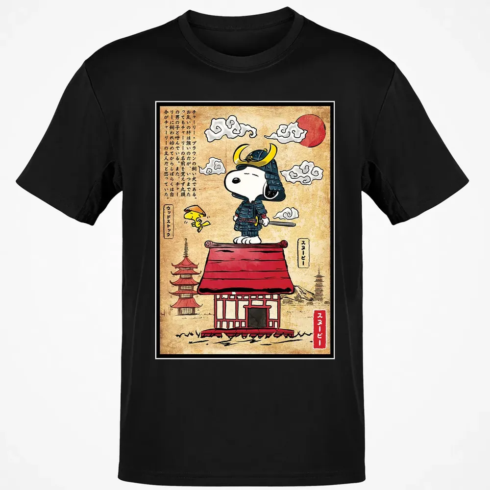 Beagle Samurai in Japan Classic Unisex T-Shirt - 2