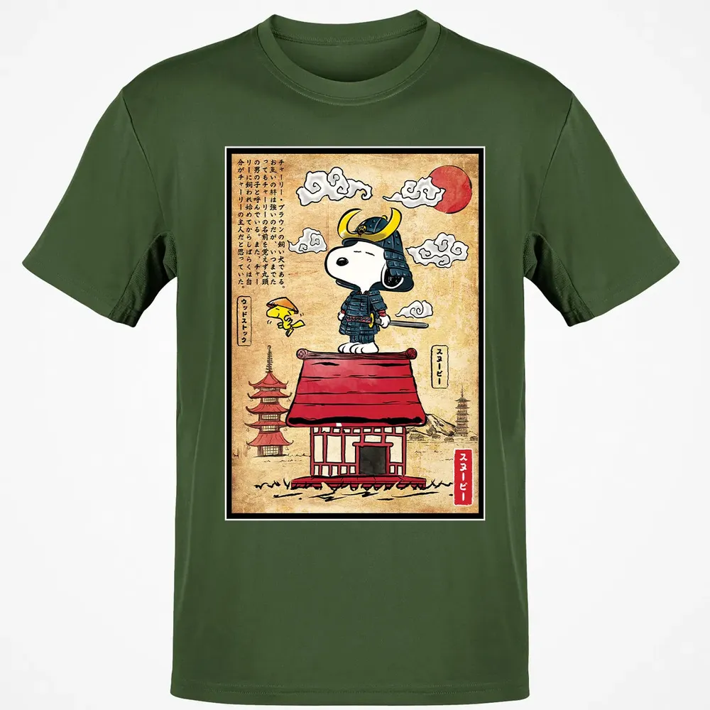 Beagle Samurai in Japan Classic Unisex T-Shirt - 7