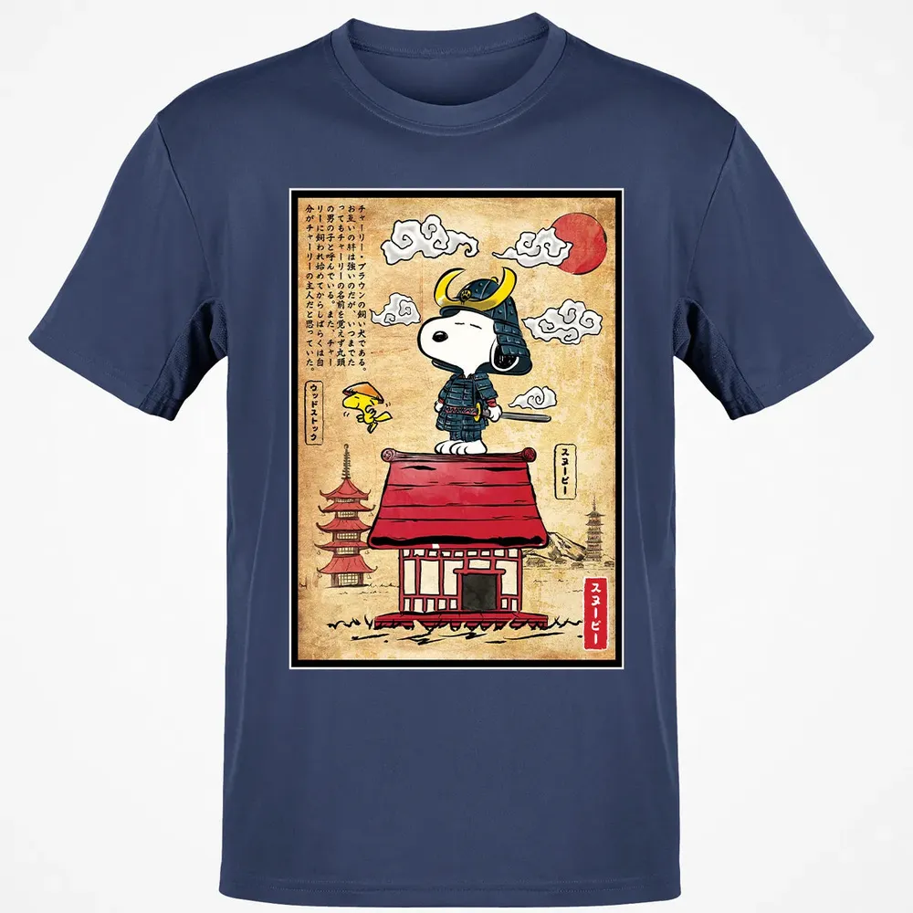Beagle Samurai in Japan Classic Unisex T-Shirt - 8