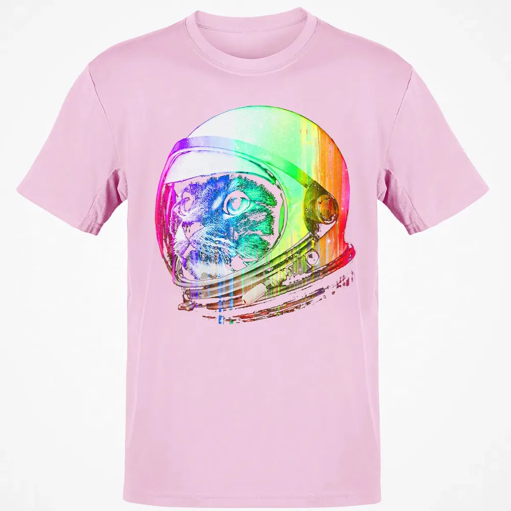Astronaut Space Cat (digital rainbow version) Classic Unisex T-Shirt - 6