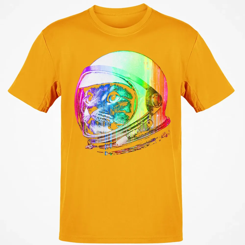 Astronaut Space Cat (digital rainbow version) Classic Unisex T-Shirt - 5