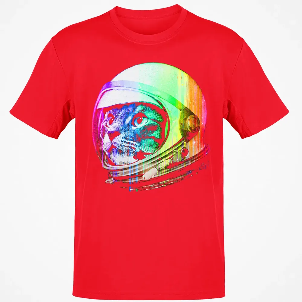 Astronaut Space Cat (digital rainbow version) Classic Unisex T-Shirt - 11