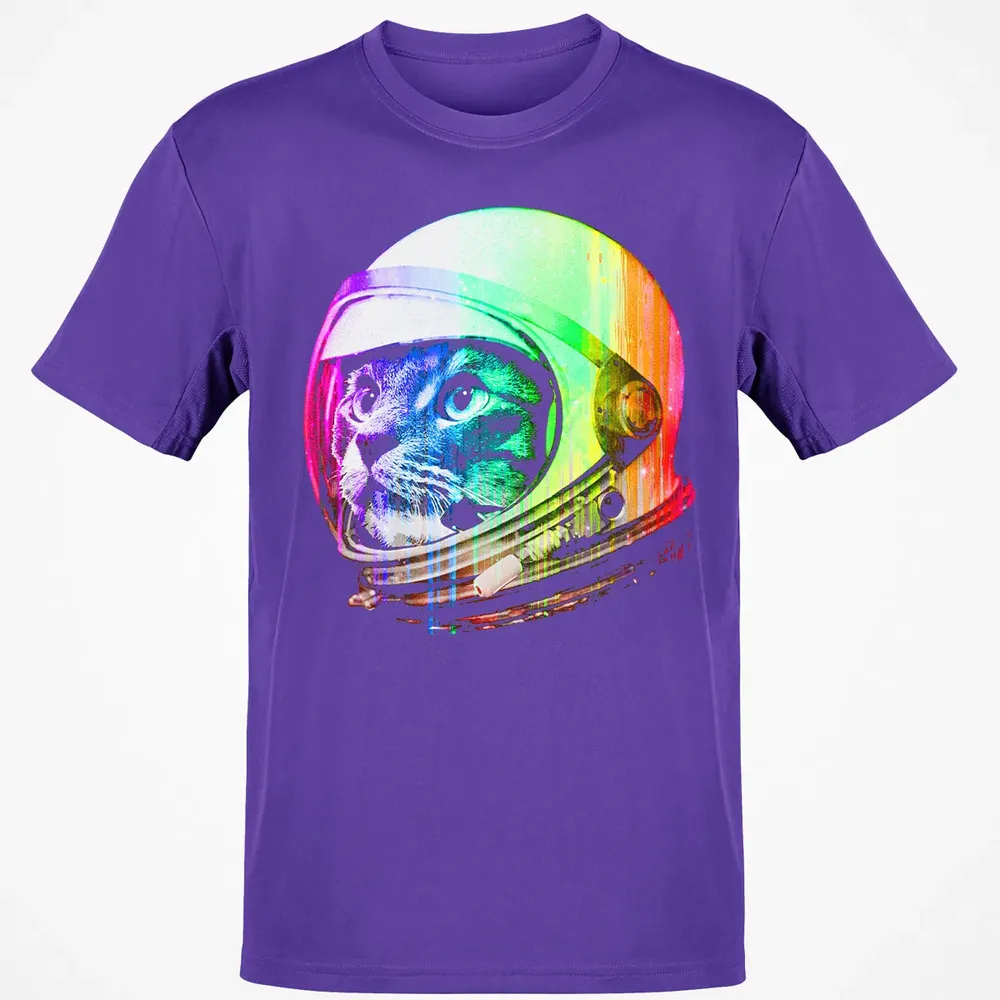 Astronaut Space Cat (digital rainbow version) Classic Unisex T-Shirt - 10