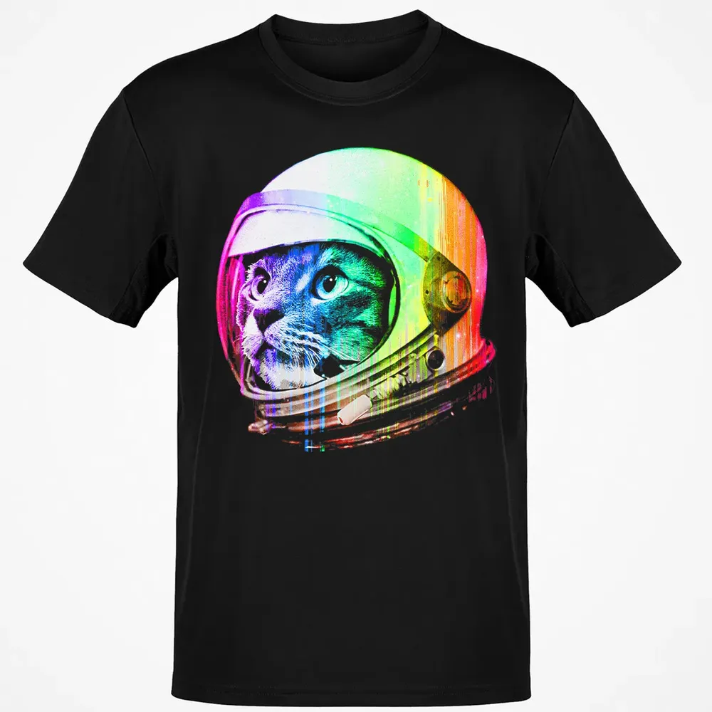 Astronaut Space Cat (digital rainbow version) Classic Unisex T-Shirt - 2