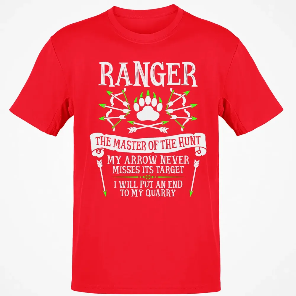 RANGER, The Master of the Hunt (White Text) Classic Unisex T-Shirt - 11