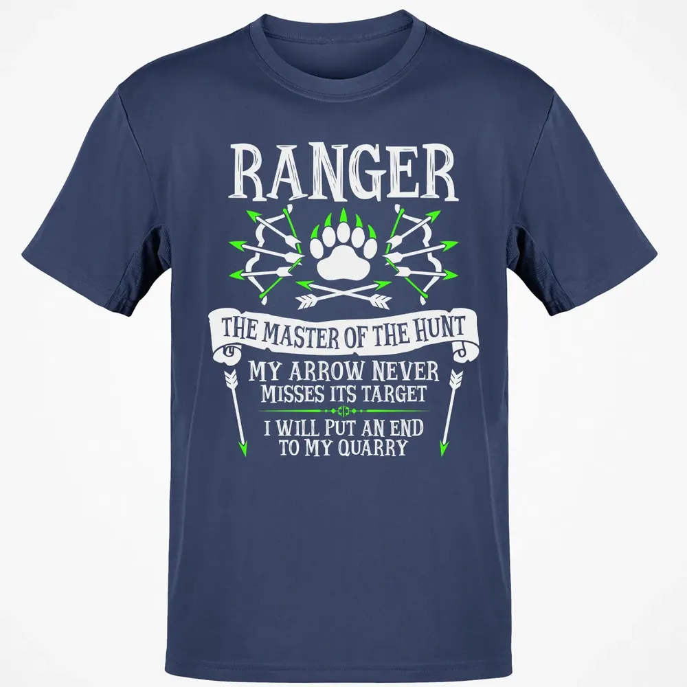 RANGER, The Master of the Hunt (White Text) Classic Unisex T-Shirt - 8