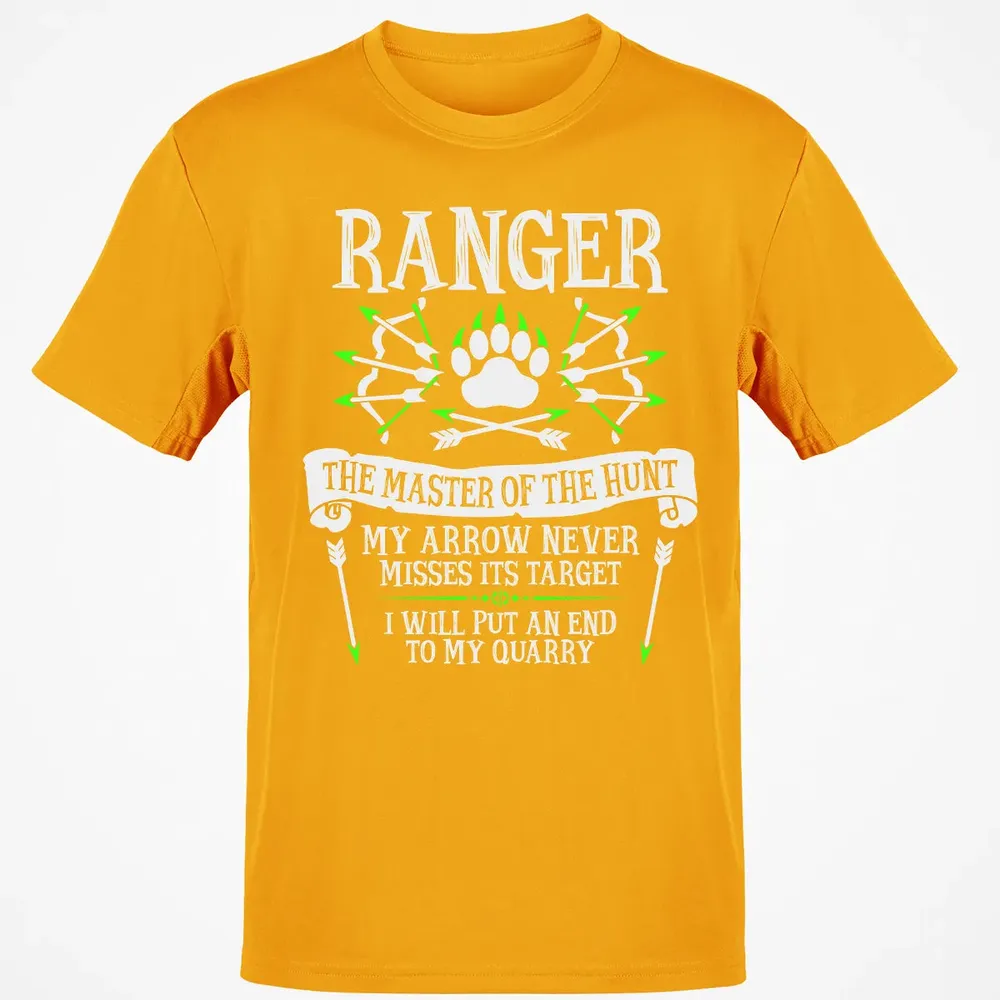 RANGER, The Master of the Hunt (White Text) Classic Unisex T-Shirt - 5