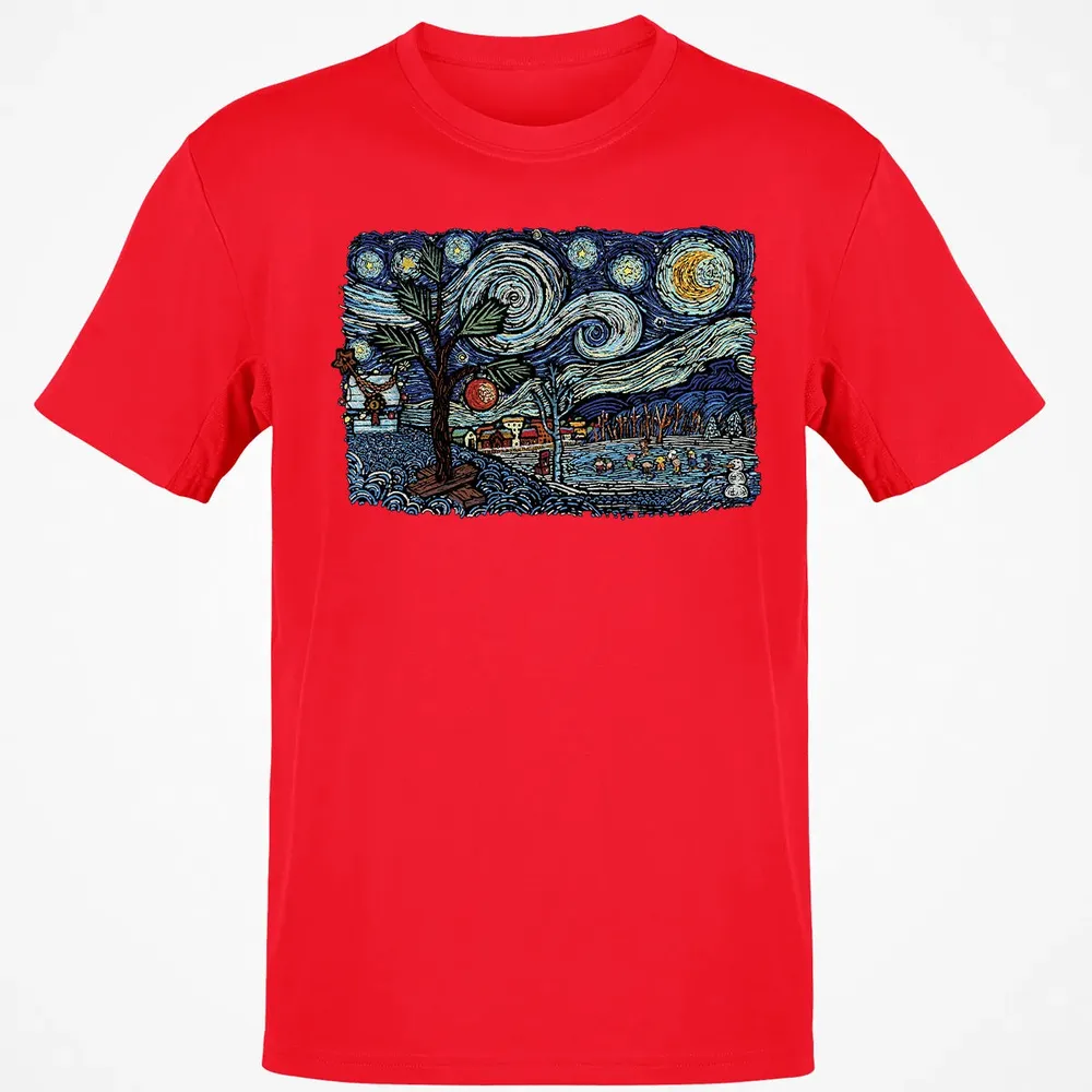 Starry Christmas Night Classic Unisex T-Shirt - 11