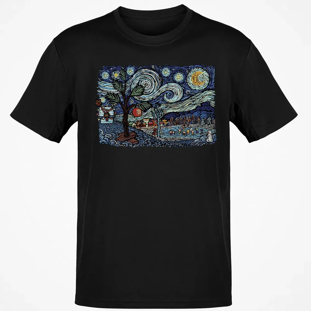 Starry Christmas Night Classic Unisex T-Shirt - 2