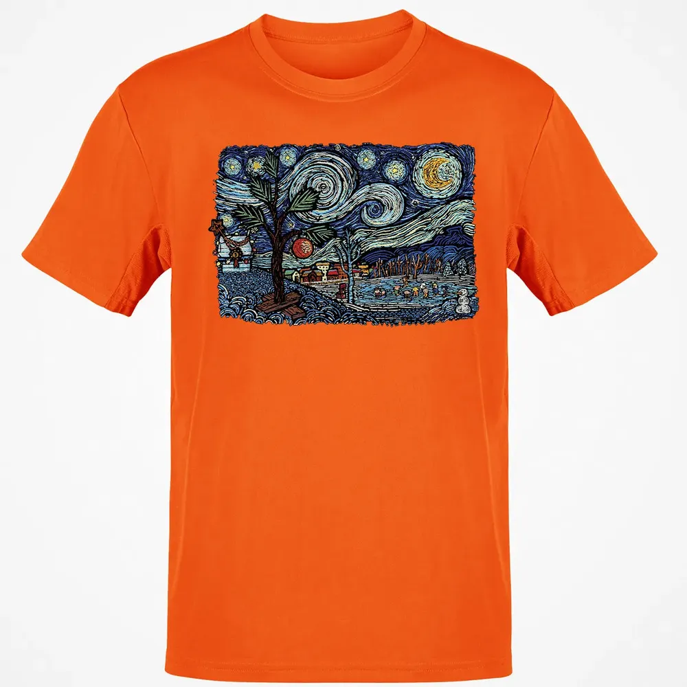 Starry Christmas Night Classic Unisex T-Shirt - 9