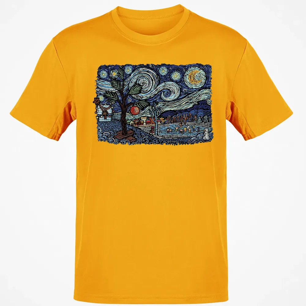 Starry Christmas Night Classic Unisex T-Shirt - 5