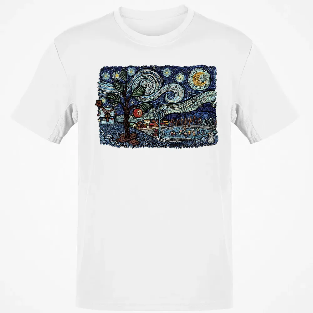 Starry Christmas Night Classic Unisex T-Shirt - 13