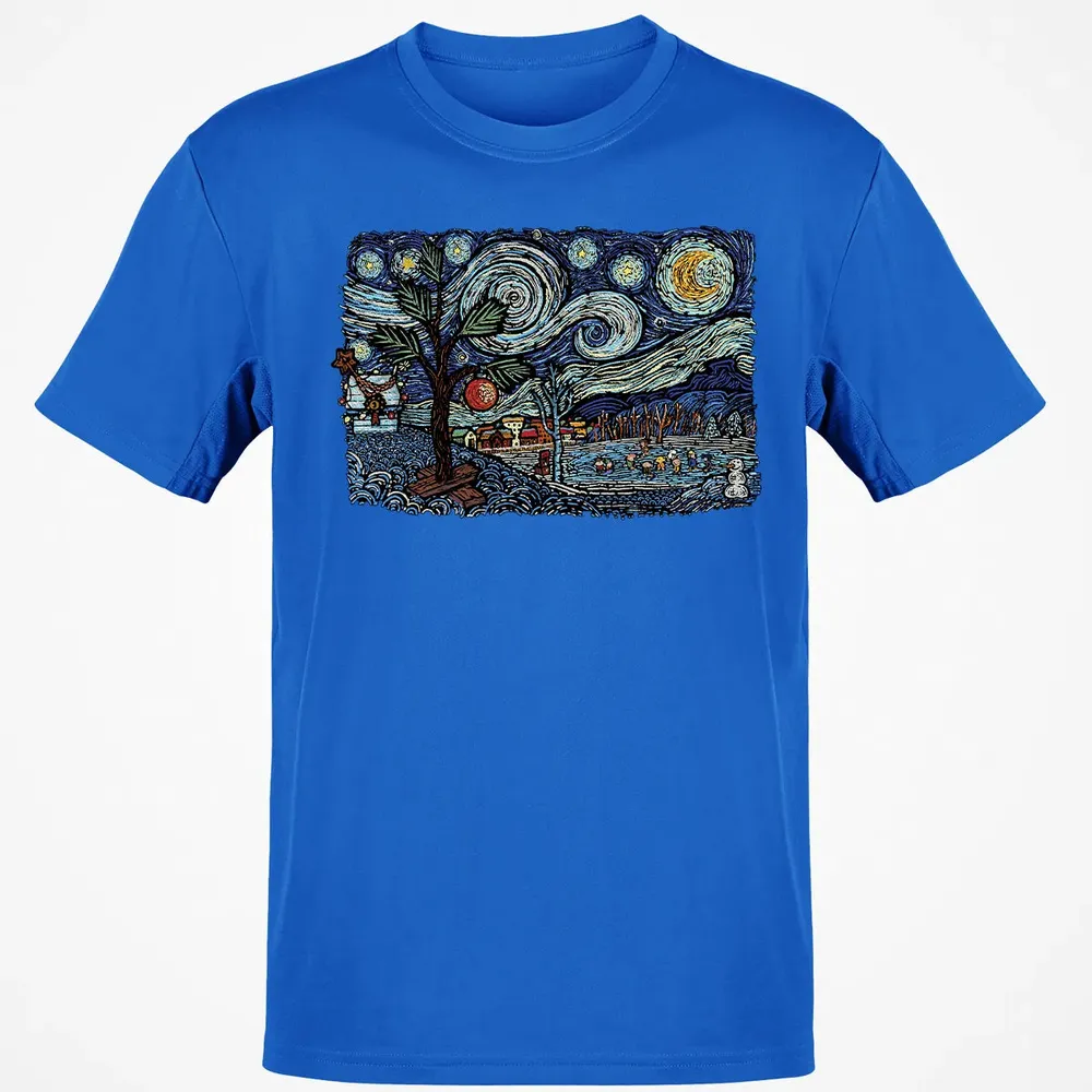 Starry Christmas Night Classic Unisex T-Shirt - 12