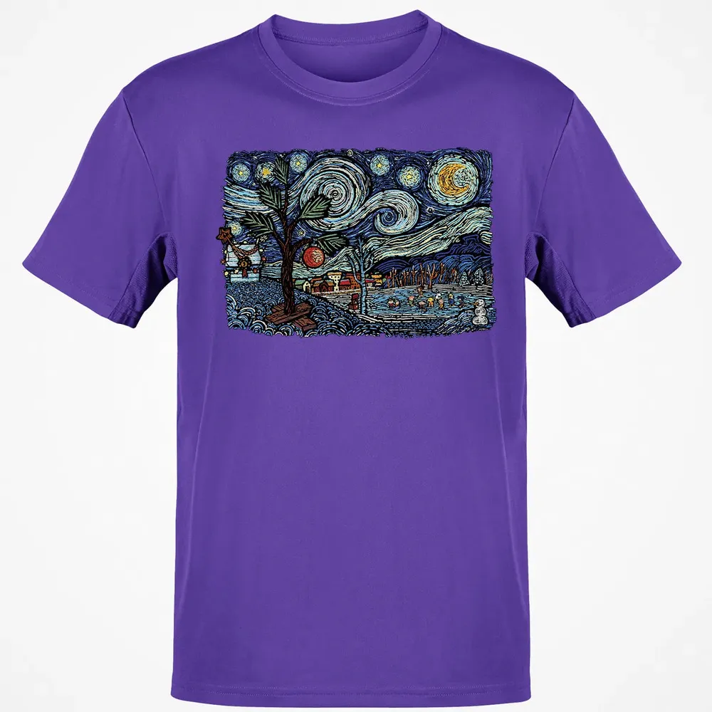 Starry Christmas Night Classic Unisex T-Shirt - 10