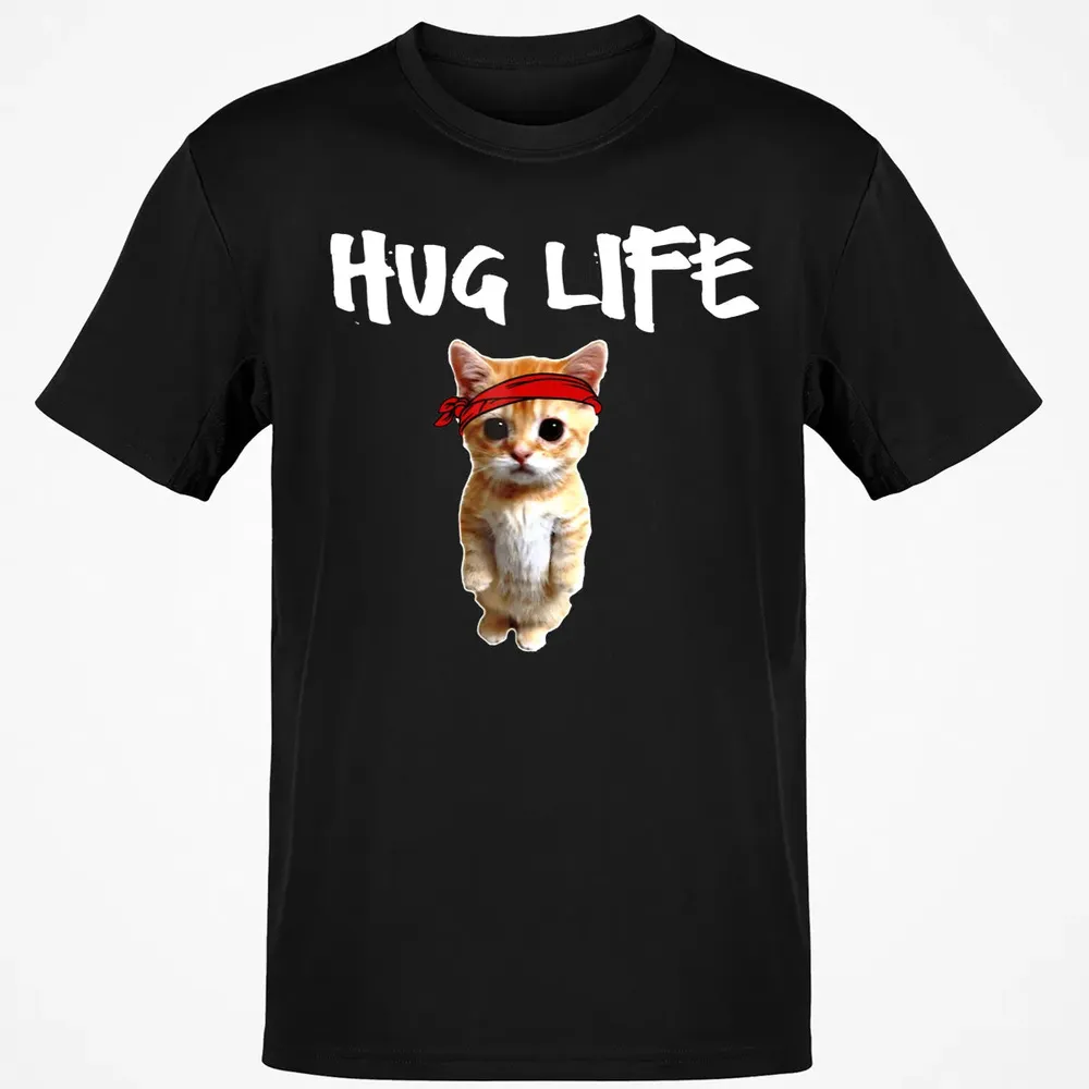 Hug Life    Funny awesome Cool cute cat kitten Classic Unisex T-Shirt - 2