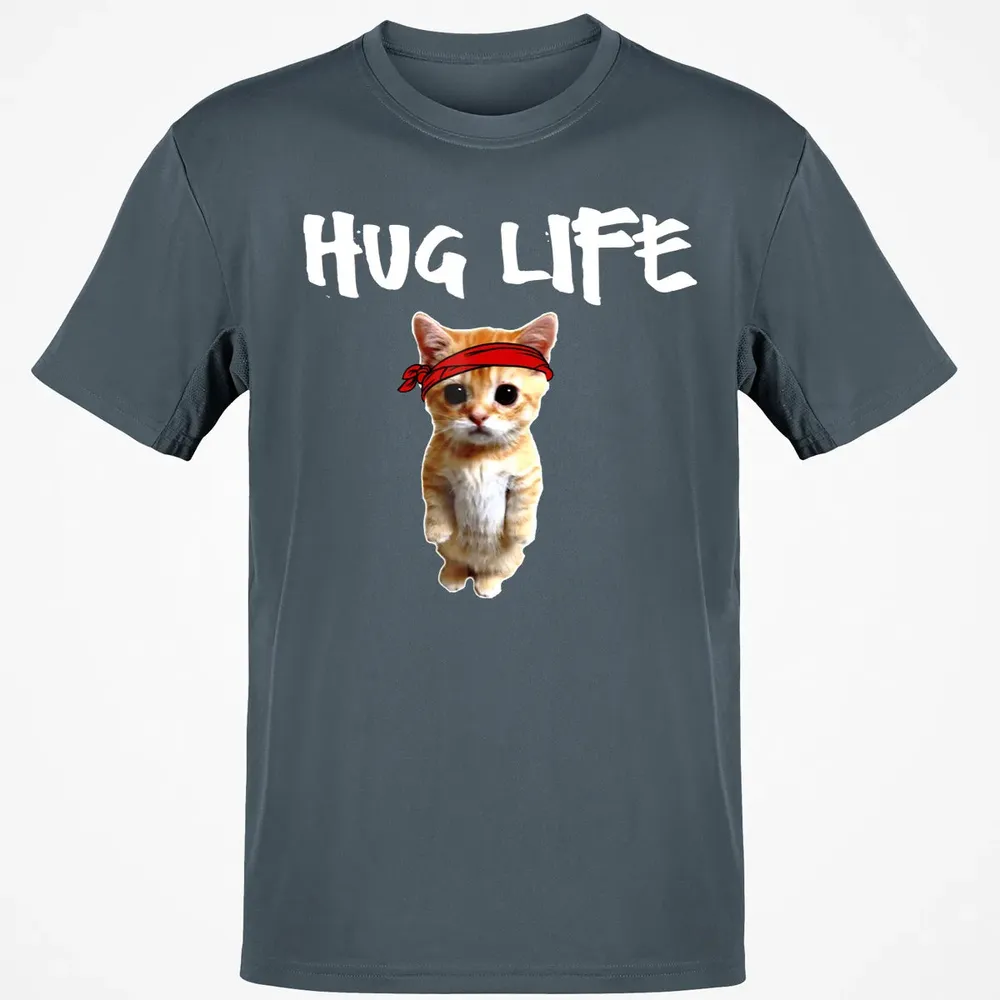 Hug Life    Funny awesome Cool cute cat kitten Classic Unisex T-Shirt - 4