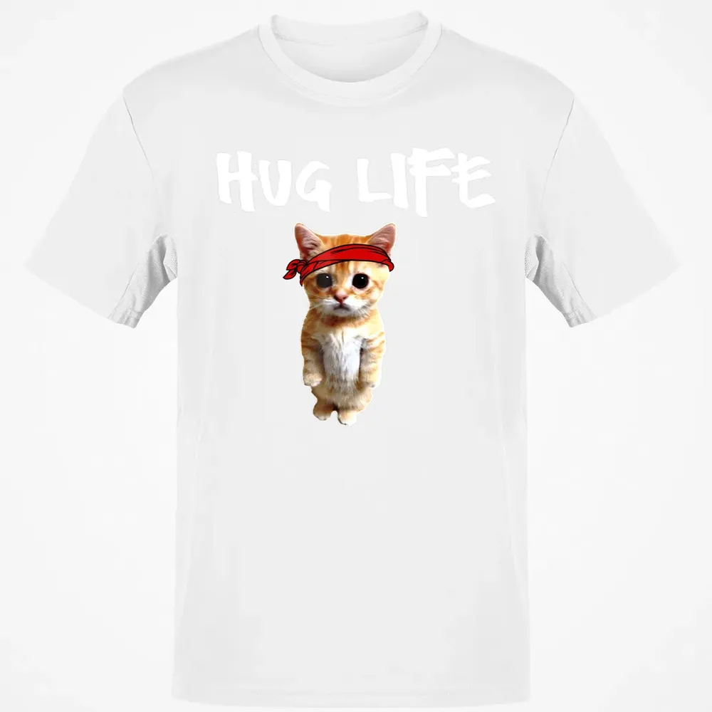 Hug Life    Funny awesome Cool cute cat kitten Classic Unisex T-Shirt - 13