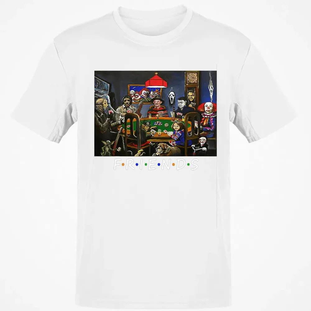 Funny Friend Play Card Horror Halloween Classic Unisex T-Shirt - 13